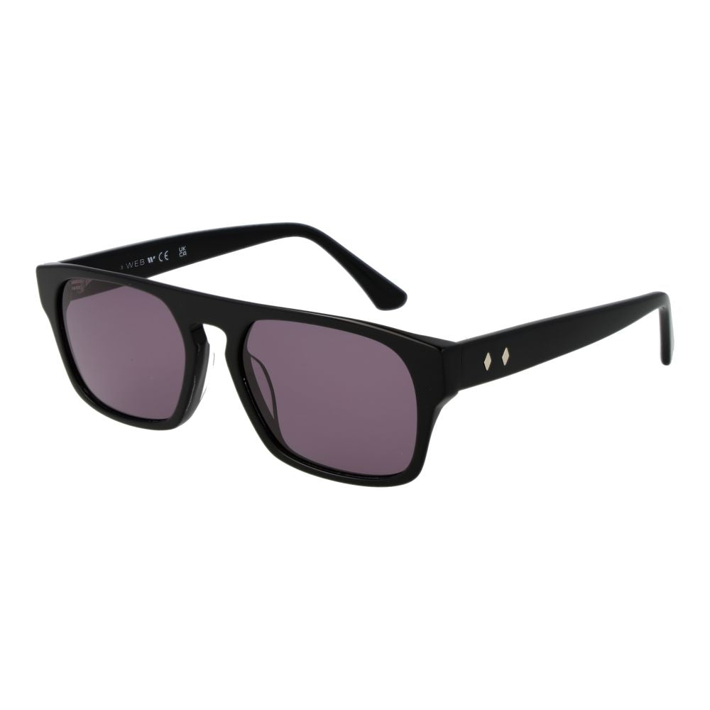 Web Schwarze Sonnenbrille aus Acetat