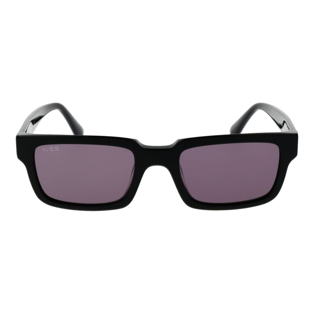 Web Schwarze Acetat-Sonnenbrille