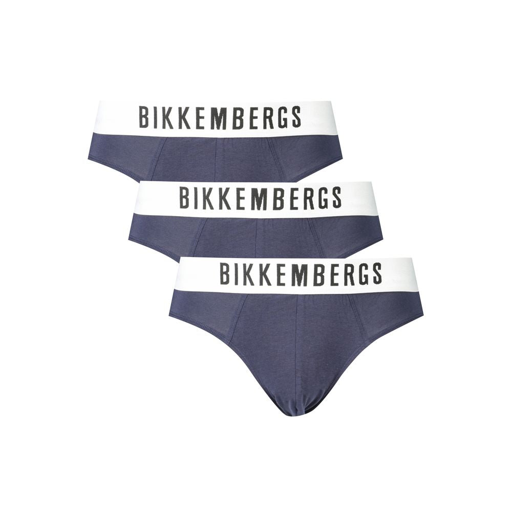 Bikkembergs Blaue Baumwollunterwäsche