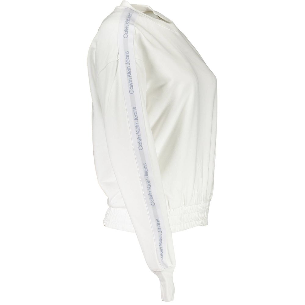 Calvin Klein Weißer Baumwollpullover für Frauen
