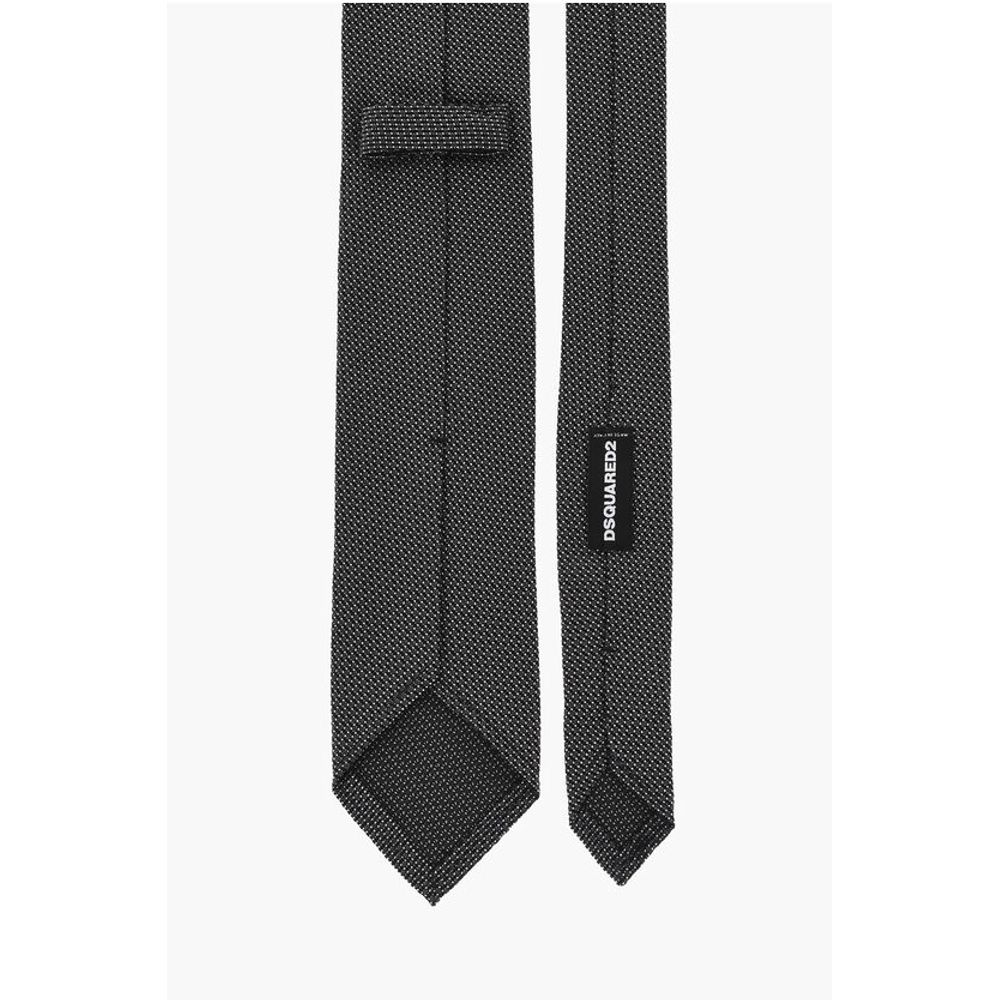 Dsquared² Seidenkrawatte mit Mikromustern