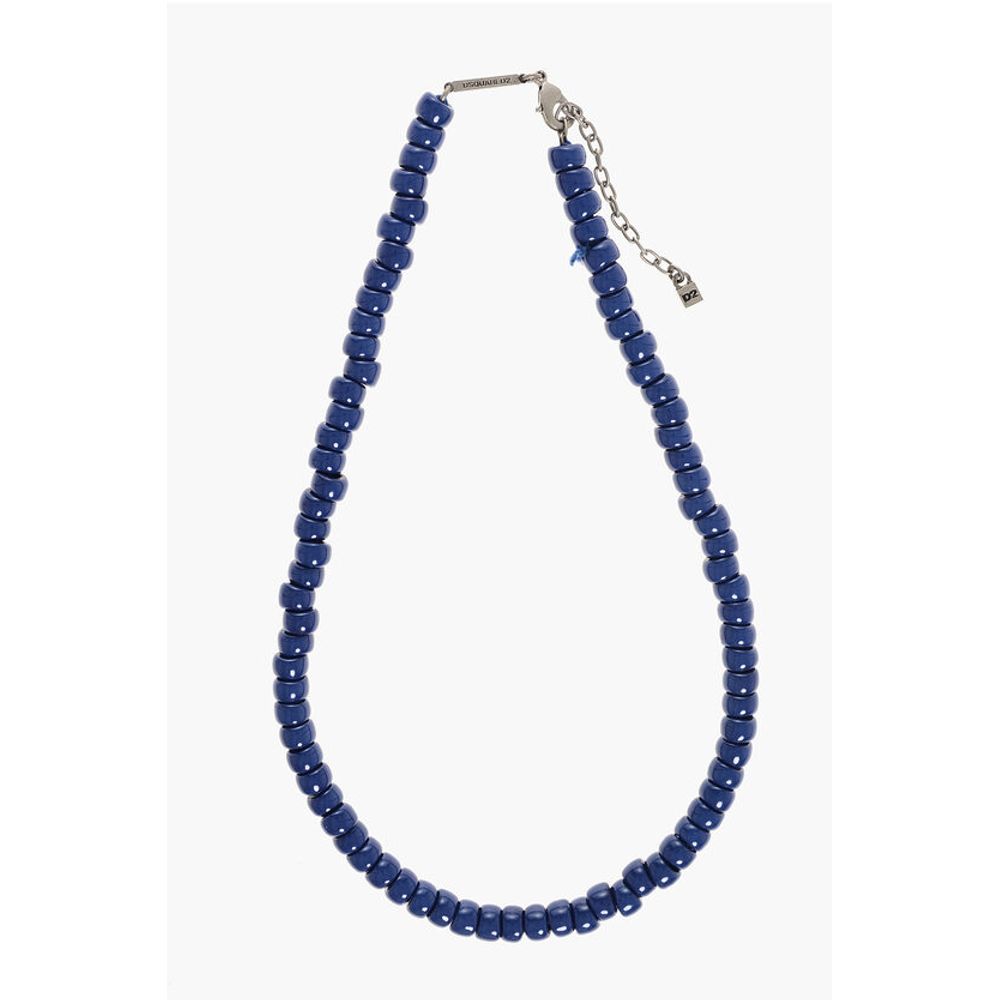 Dsquared² Solide Farbe Harz Perlen Halskette