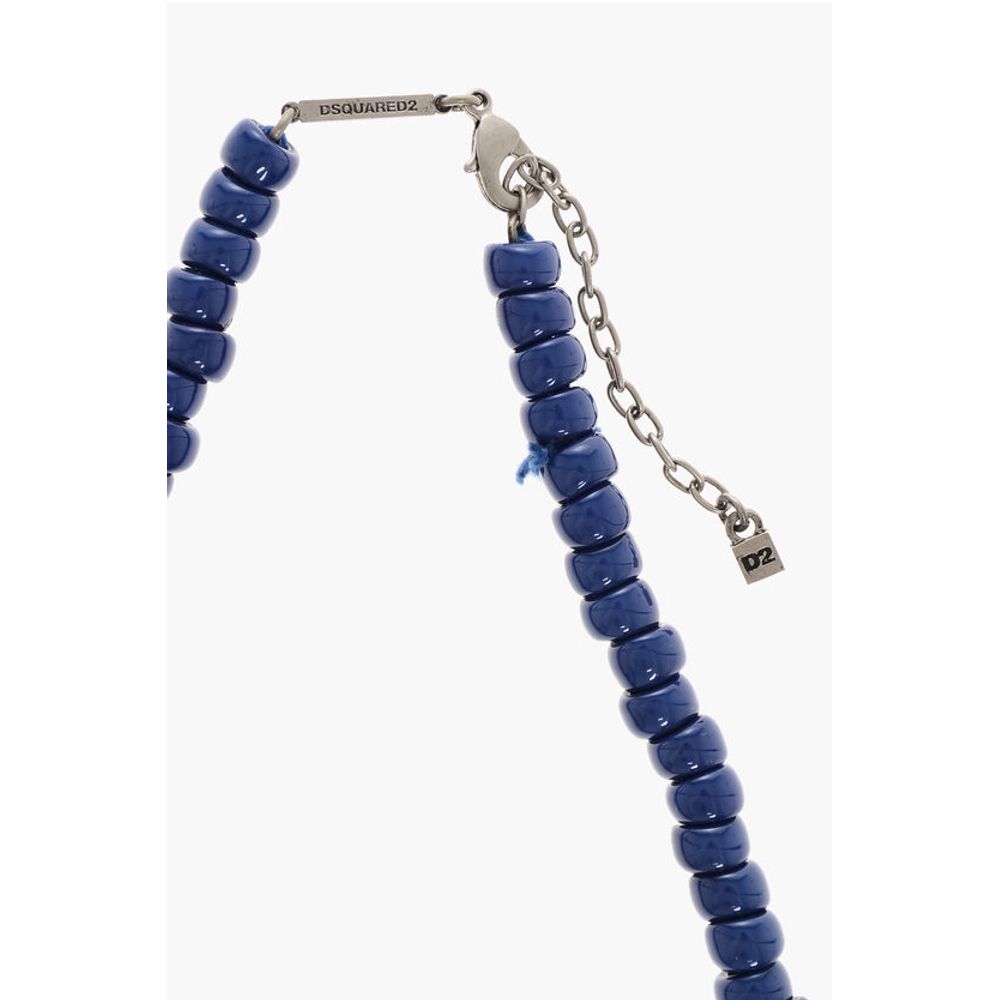 Dsquared² Solide Farbe Harz Perlen Halskette