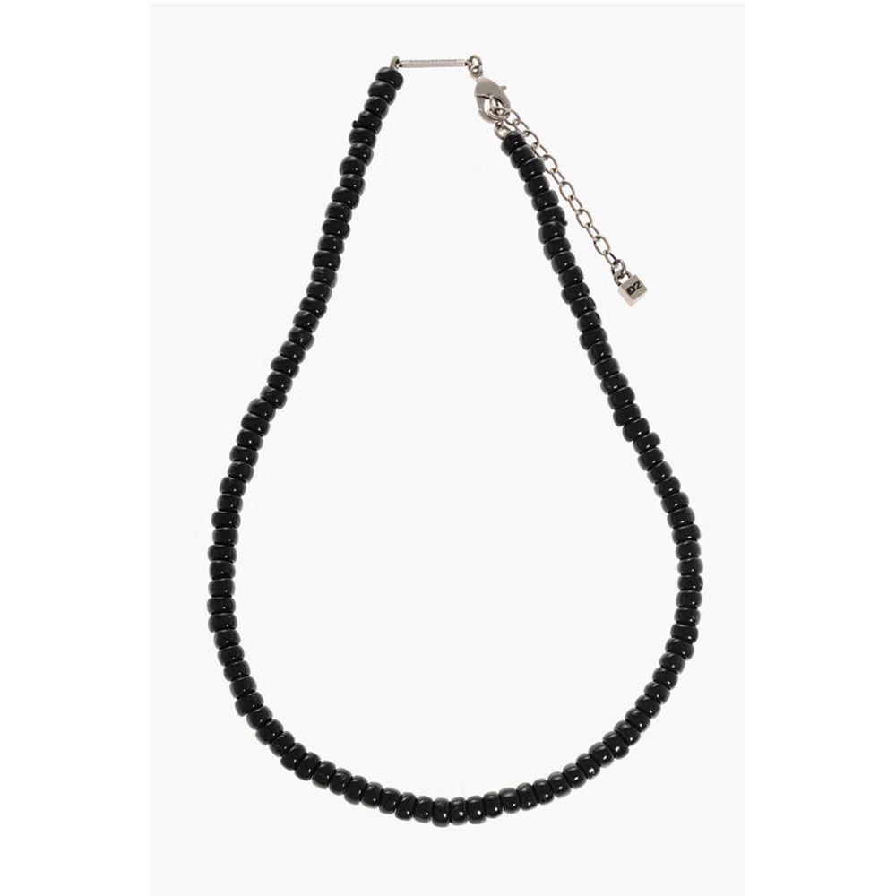 Dsquared² Metall-Halskette mit Harzperlen