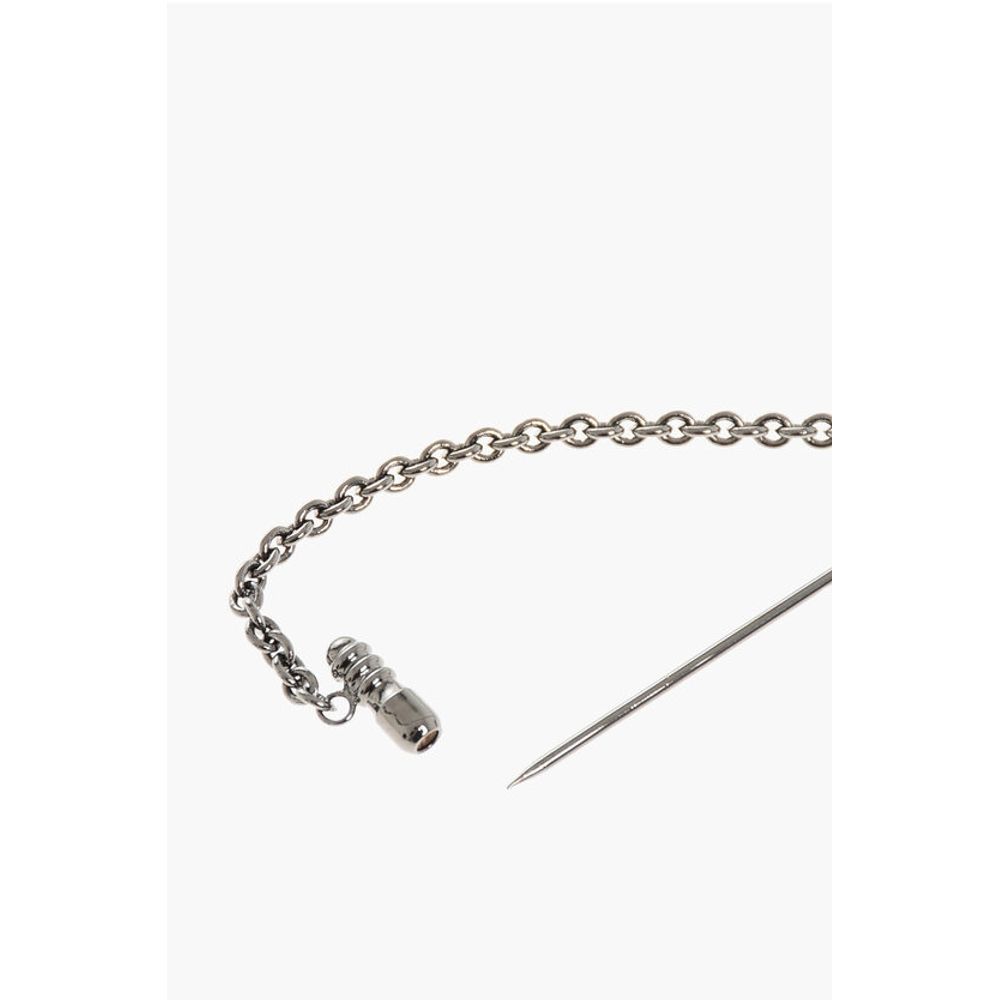 Dsquared² Metallbrosche mit Kette