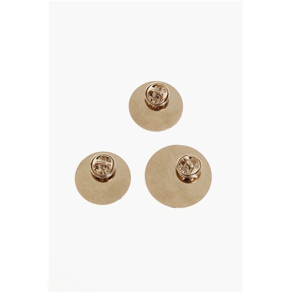 Dsquared² Satz von 3 Metallnadeln mit Logo