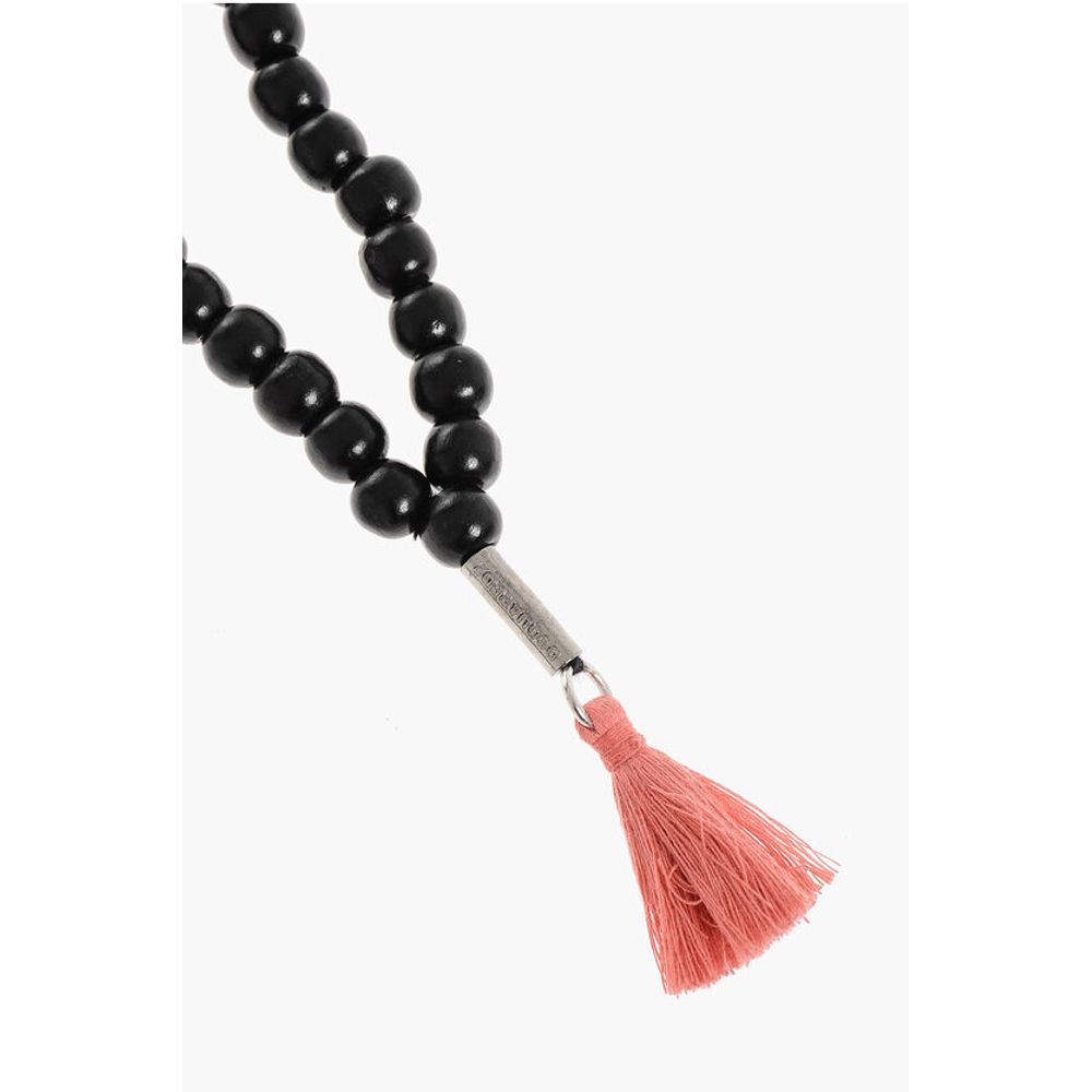 Dsquared² Solide Farbe Perlen Quaste Halskette