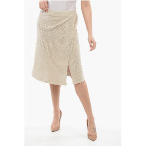 Bottega Veneta Gehäkelter Strickrock