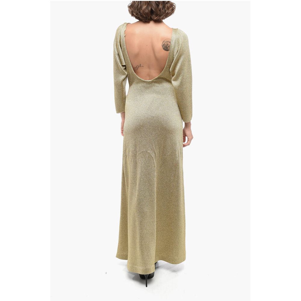 Gucci Ausgestelltes Lurexkleid mit offenem Rücken