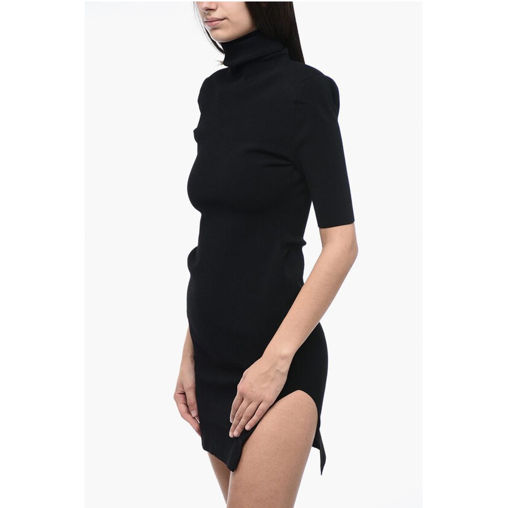 Dsquared² Rollkragenkleid mit gepolsterten Schultern