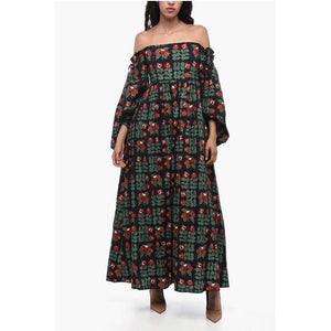 Agua by Agua Bendita Plissiertes ALHELI Kleid mit Blumenmuster