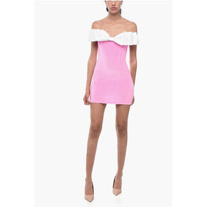 Adriana Hot Couture Bodycon Minikleid aus Chenille mit Maxi-Schleife