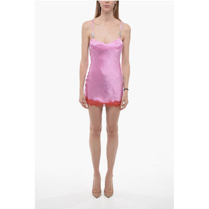 Adriana Hot Couture Seidenslipkleid mit Spitzendetails