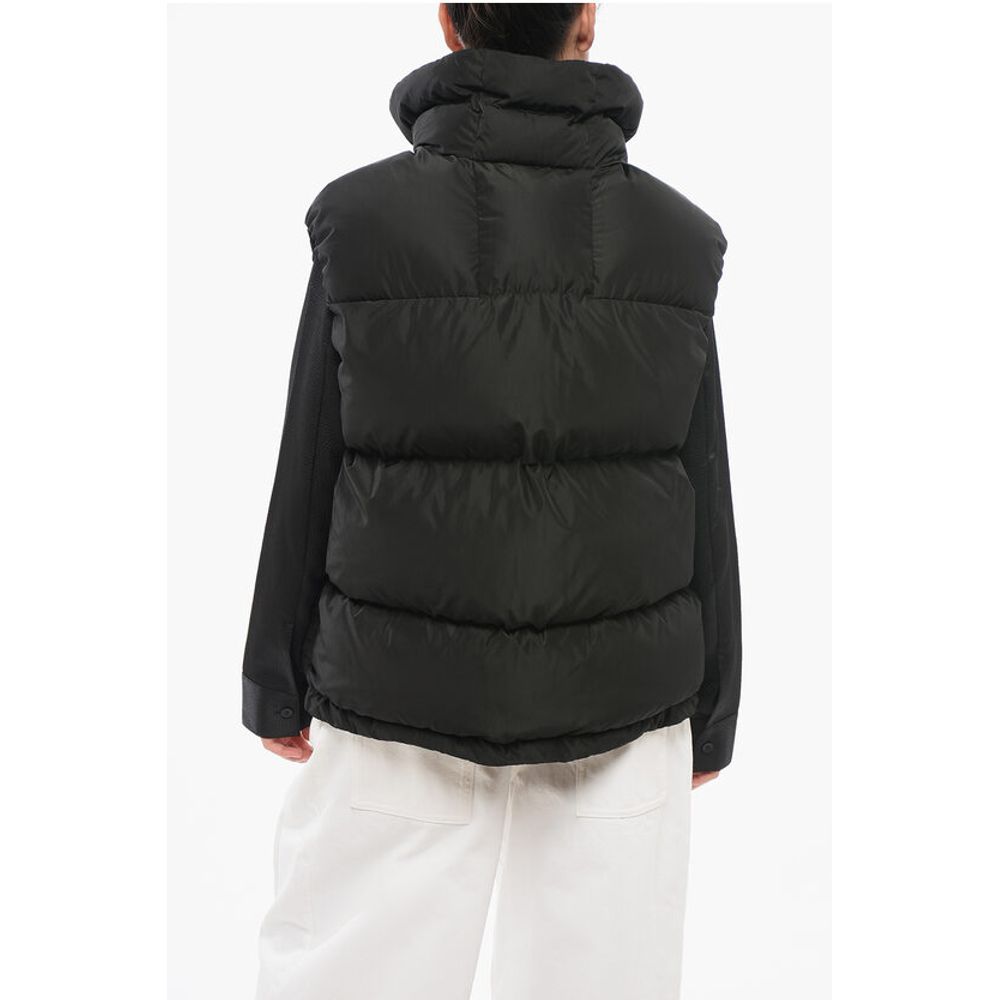 Dolce & Gabbana Ärmellose Daunenjacke mit Klettverschluss