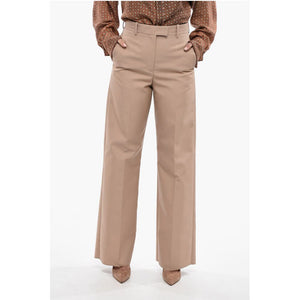 Valentino Hose mit weitem Bein und Frontfalten