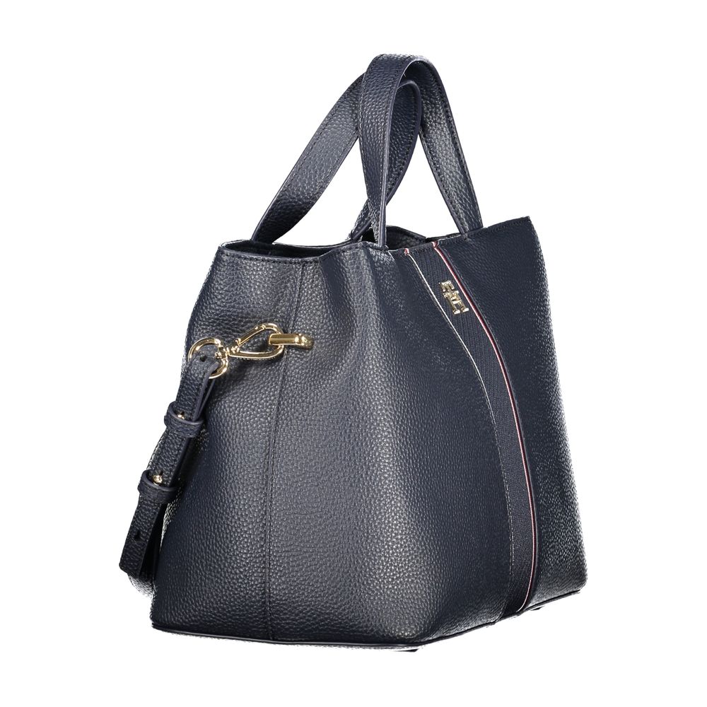 Tommy Hilfiger Blaue Polyethylen-Handtasche