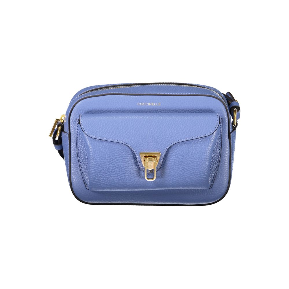 Coccinelle Blaue Lederhandtasche