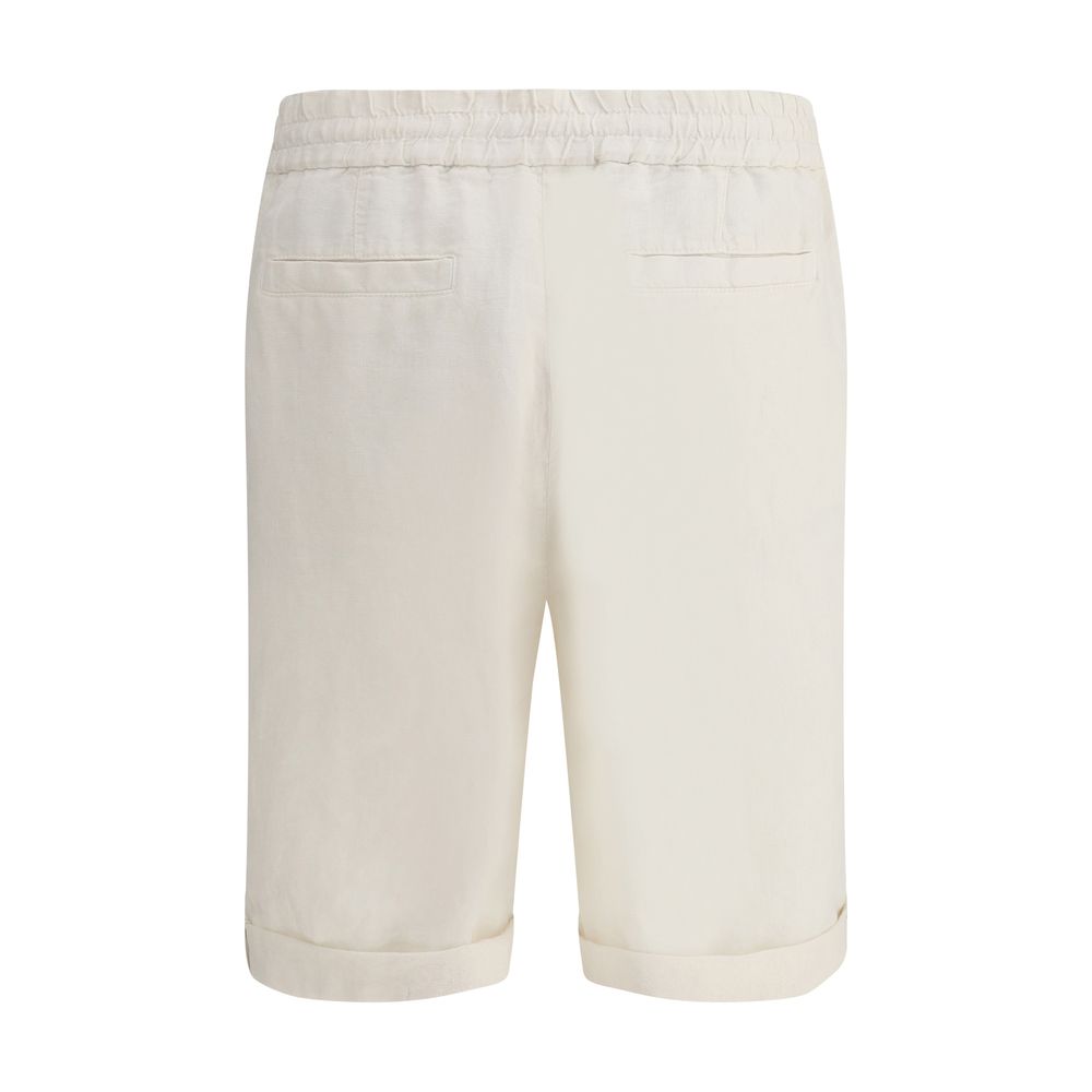Brunello Cucinelli Leinengefärbte Shorts