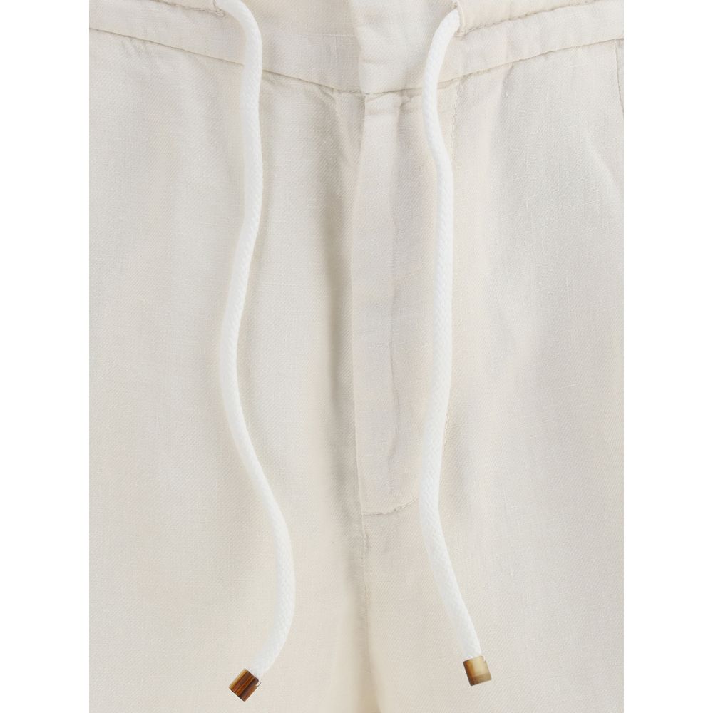 Brunello Cucinelli Leinengefärbte Shorts