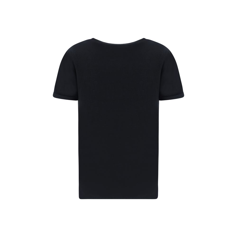 Marant Etoile Schwarzes Leinen-T-Shirt