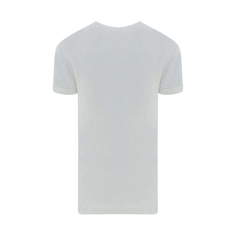 Marant Etoile Weißes Leinen-T-Shirt