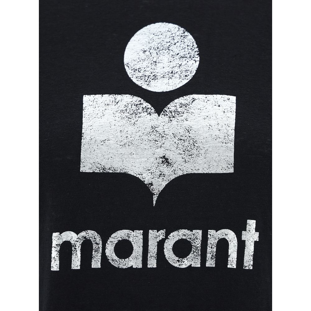 Marant Etoile Schwarzes Leinen-T-Shirt
