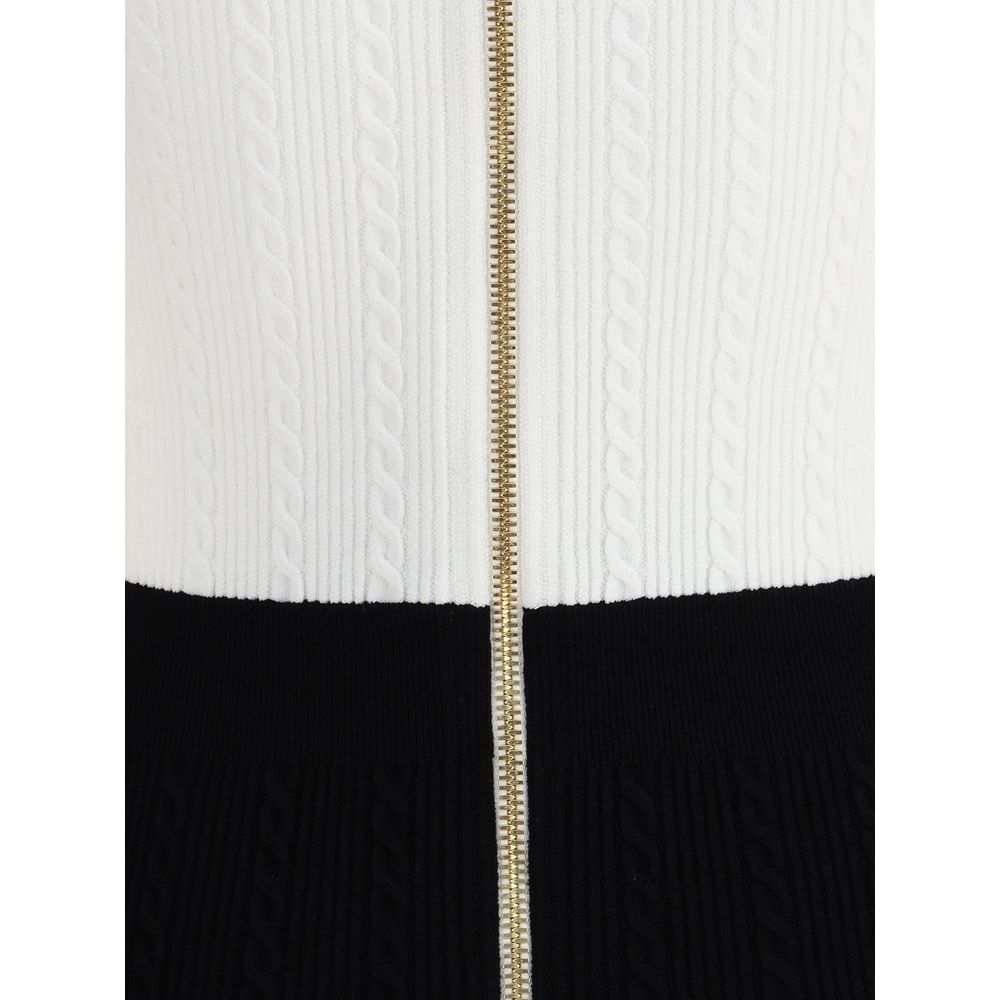 Balmain Midikleid mit Flechtmuster