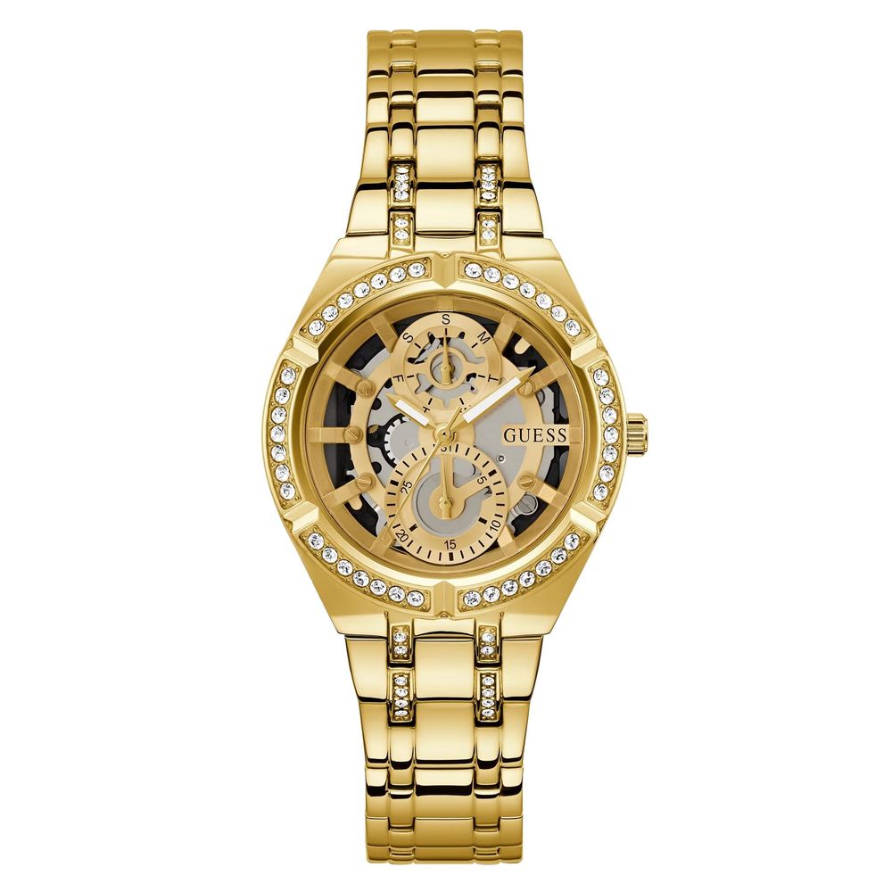 Guess Gold-Edelstahl-Uhr