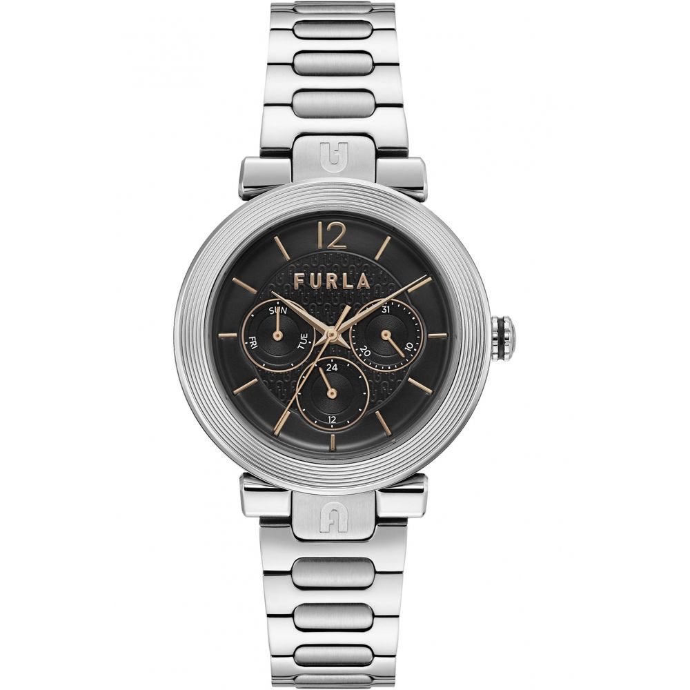 Furla Graue Uhr aus Edelstahl