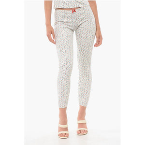 Dsquared² Leggings aus Baumwollmischung mit floralem Muster