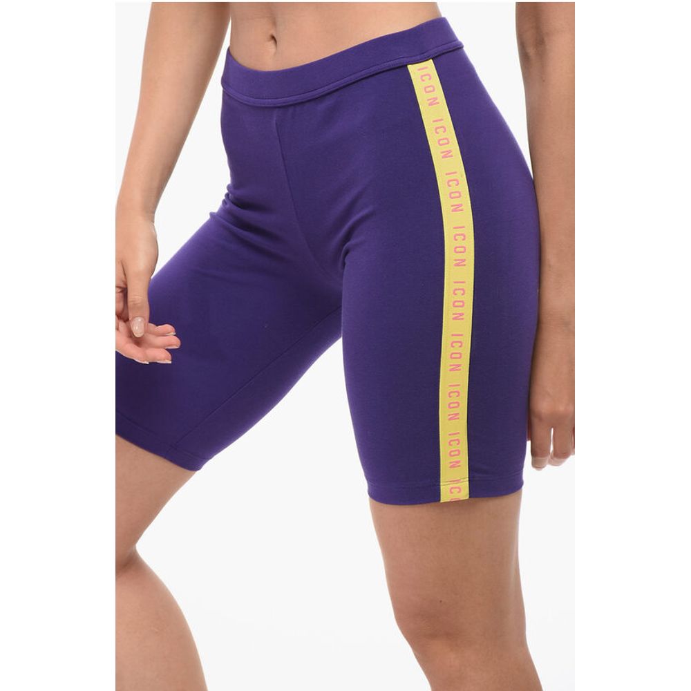 Dsquared² Unterwäsche Biker-Leggings mit Logobändern