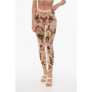 Dsquared² Tattoo Gemusterter Mesh Kragen