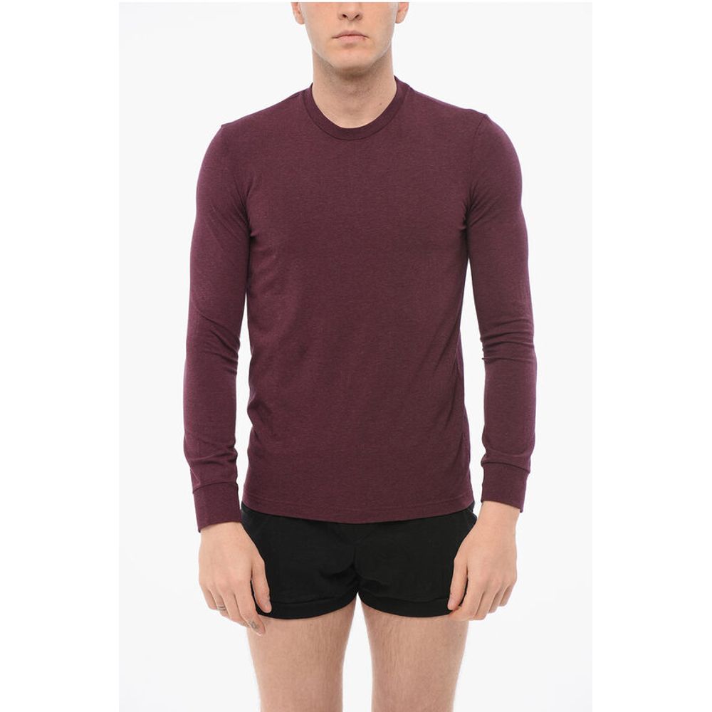 Dsquared² UNDERWEAR Langärmeliges Schlafanzugoberteil mit Rundhalsausschnitt