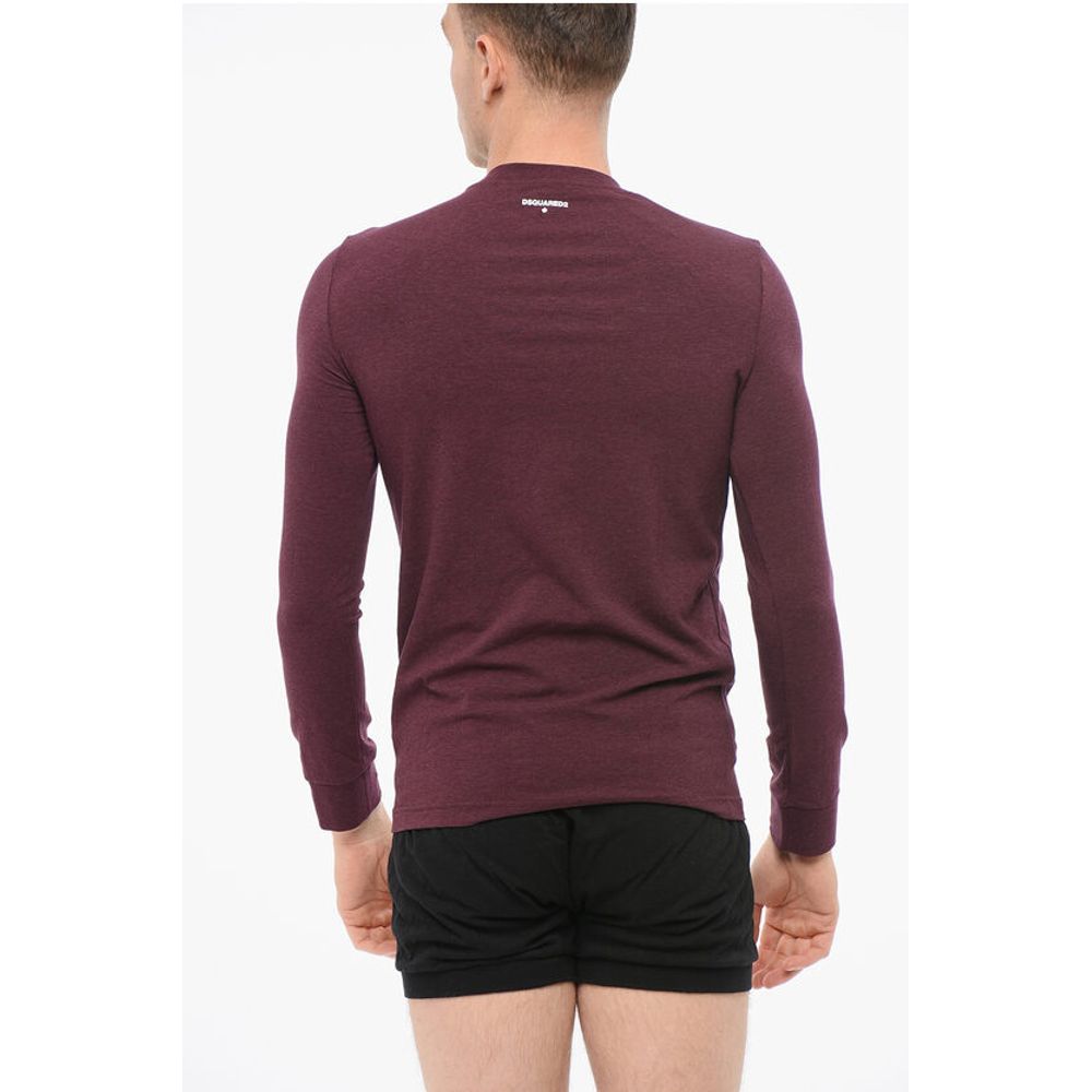 Dsquared² UNDERWEAR Langärmeliges Schlafanzugoberteil mit Rundhalsausschnitt