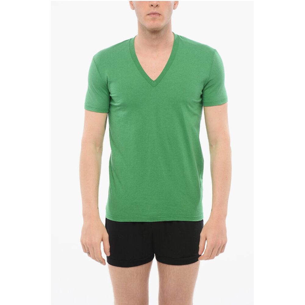 Dsquared² Pyjama-T-Shirt mit V-Ausschnitt aus Baumwolle