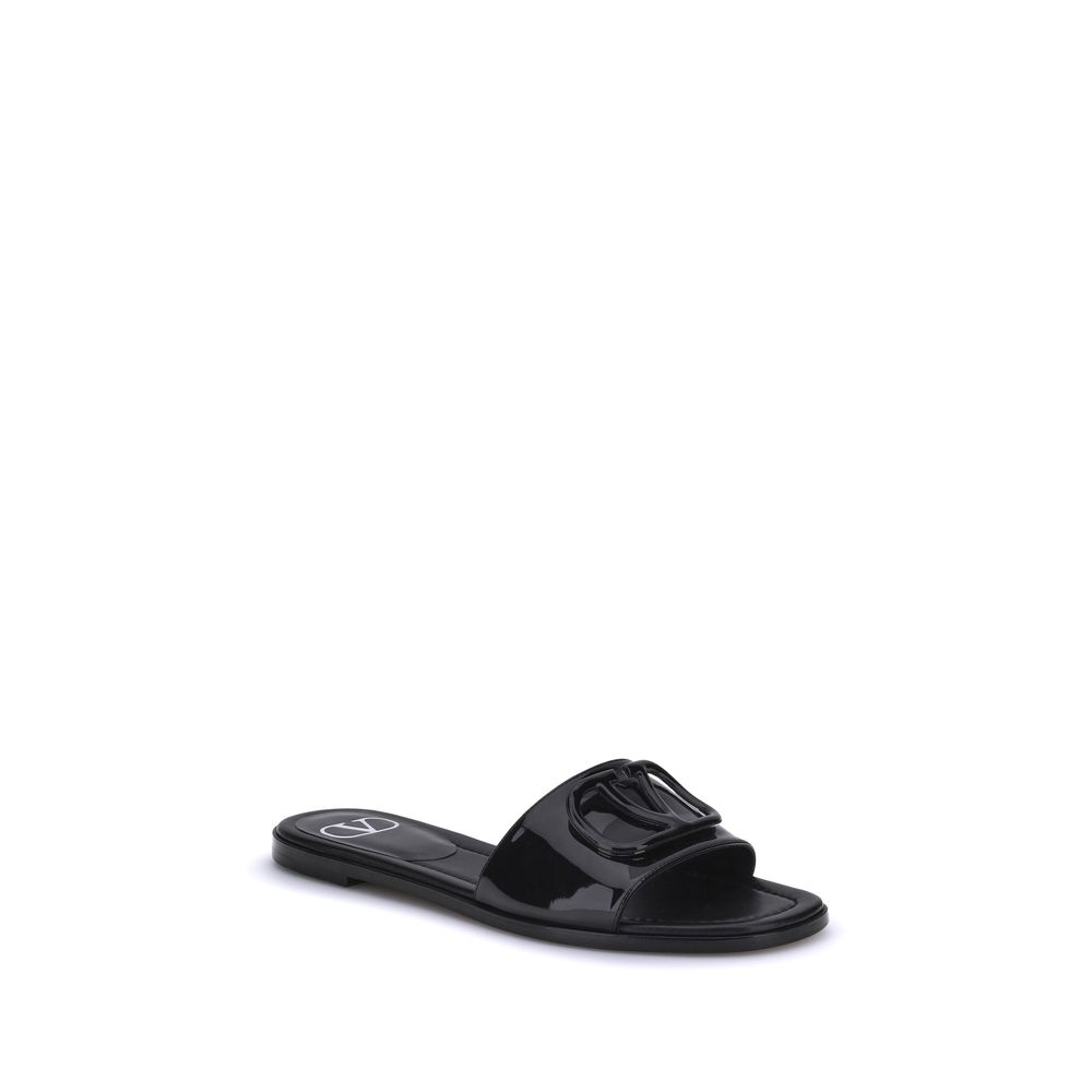 Valentino Garavani VLogo-Sandalen aus Lackleder
