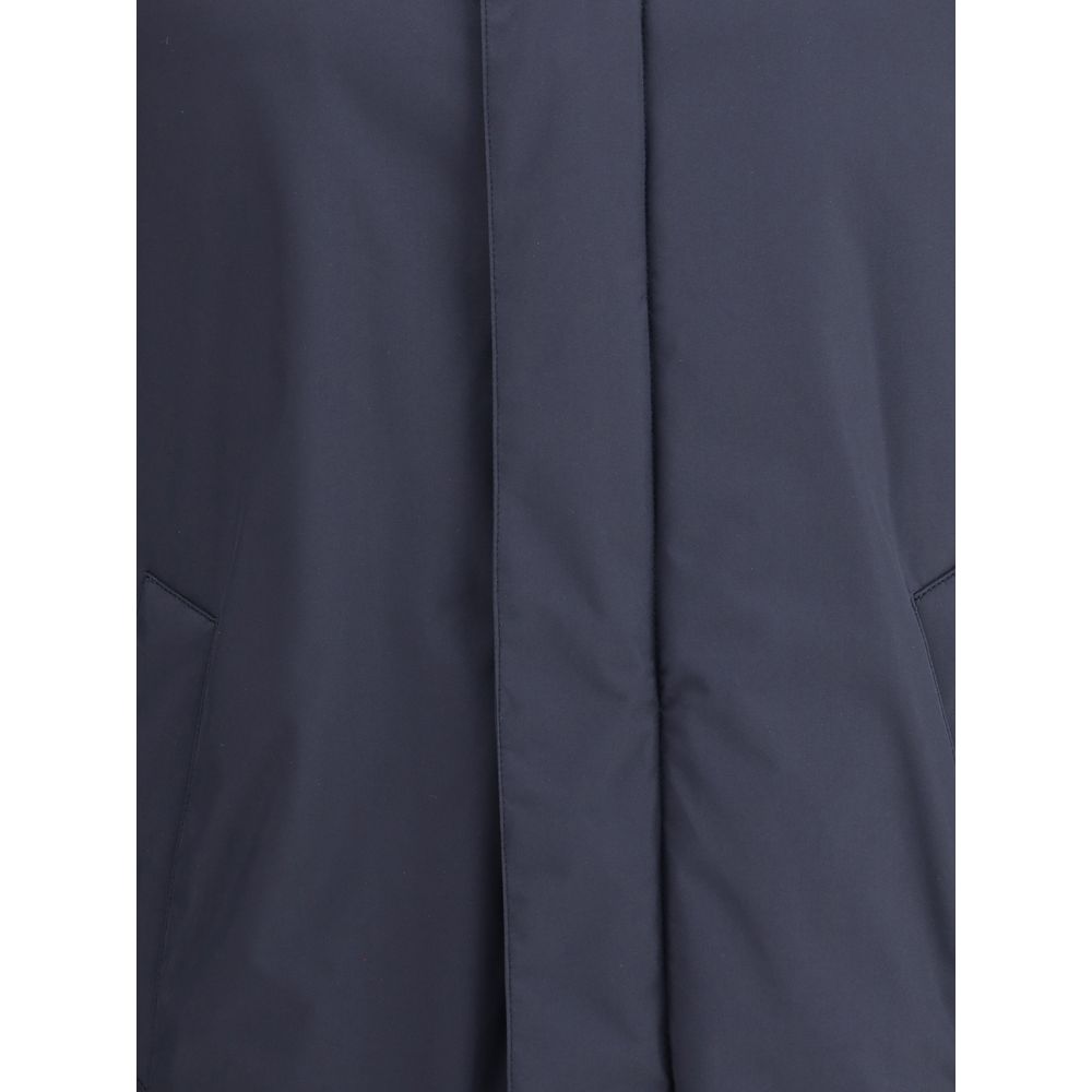 Herno Blauer Gänsedaunenmantel