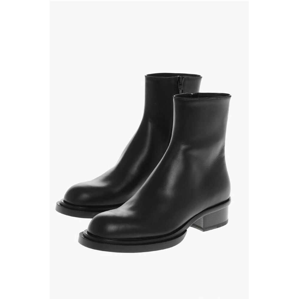 Alexander McQueen Lederstiefeletten mit Absatz