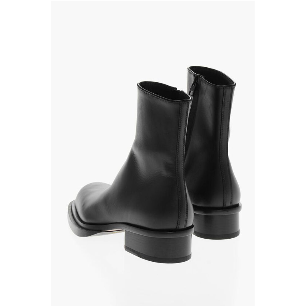 Alexander McQueen Lederstiefeletten mit Absatz