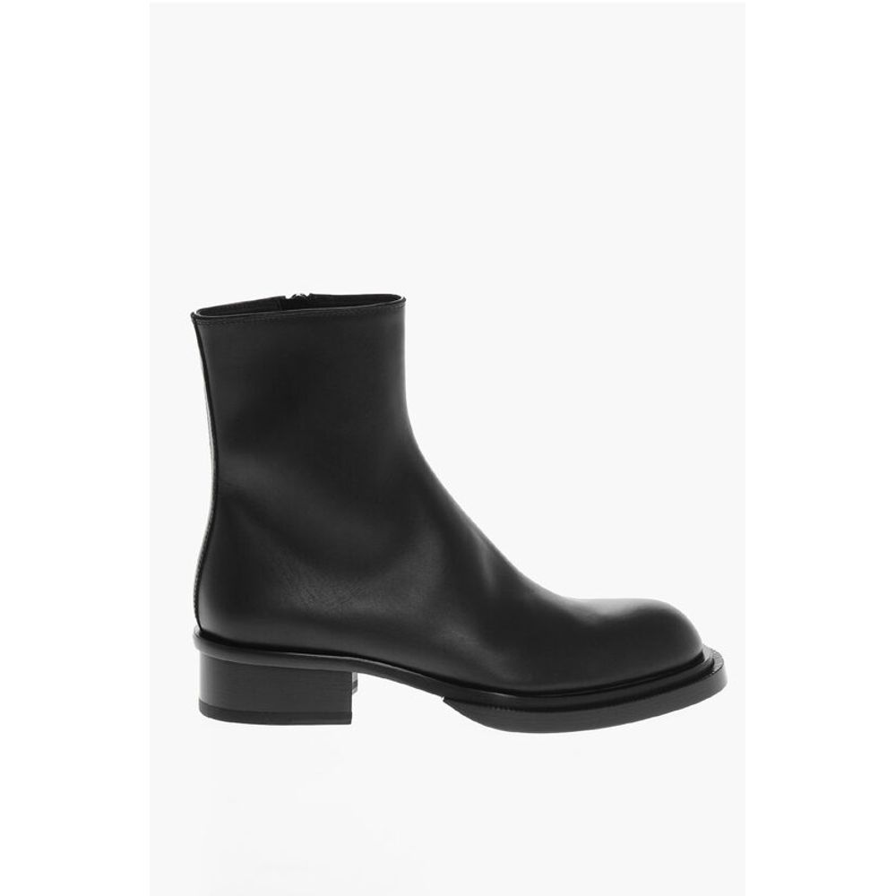 Alexander McQueen Lederstiefeletten mit Absatz