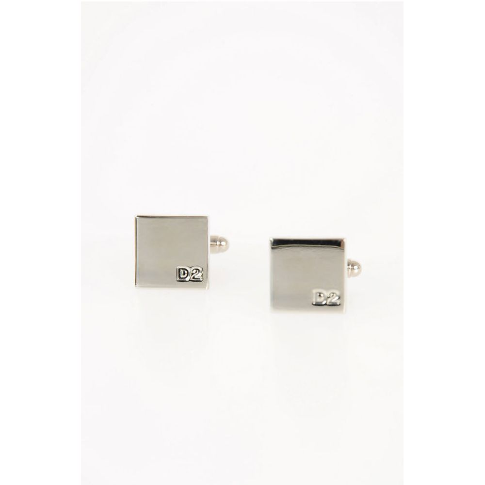 Dsquared² Silberfarbene Metall-Manschettenknöpfe