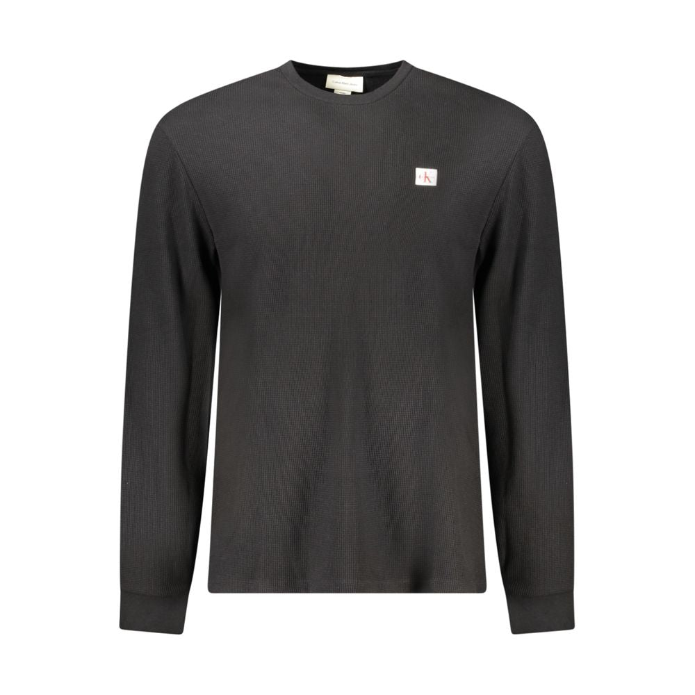 Calvin Klein Schwarzer Baumwollpullover für Männer