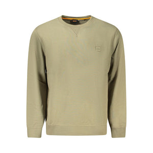 Hugo Boss Grüner Baumwollpullover
