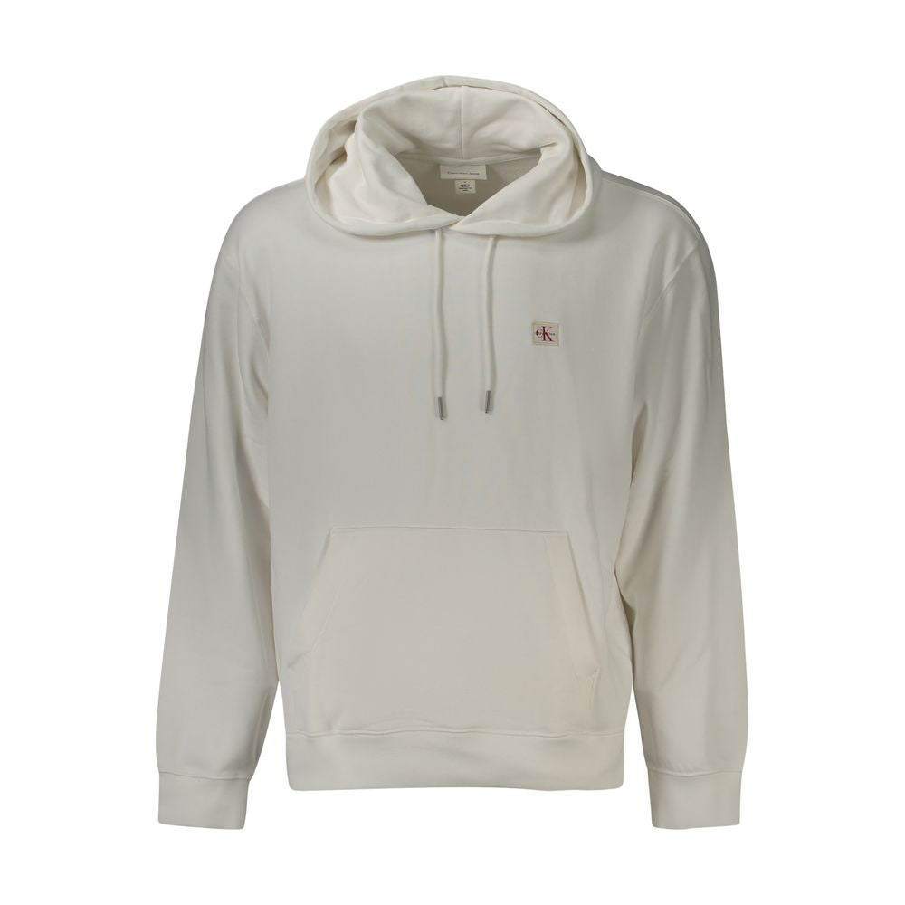 Calvin Klein Weißer Baumwollpullover für Männer