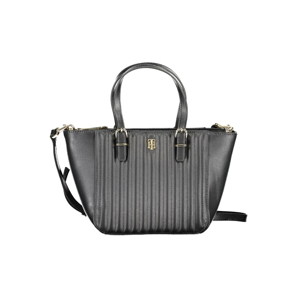 Tommy Hilfiger Schwarze Polyethylen-Handtasche