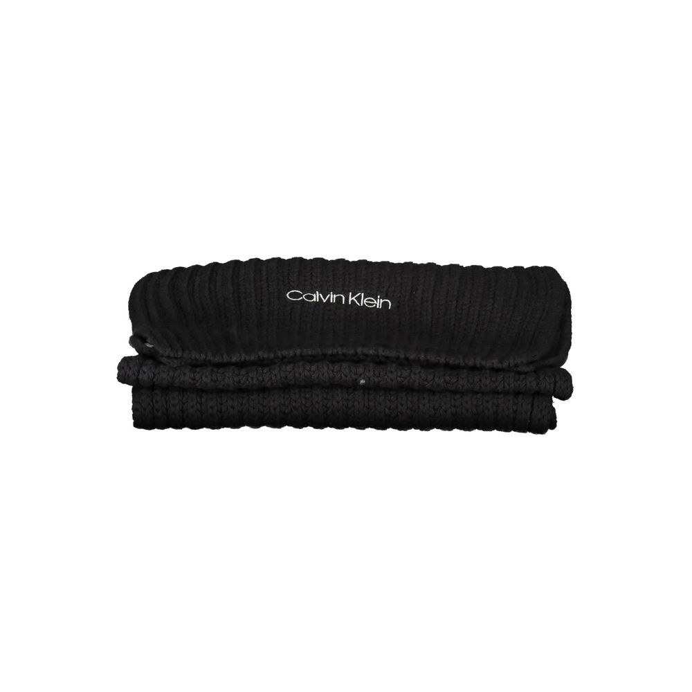 Calvin Klein Schwarzer Baumwollschal