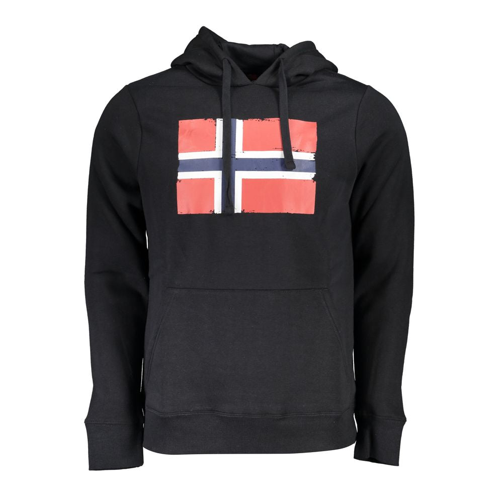 Norway 1963 Schwarzer Baumwollpullover für Männer