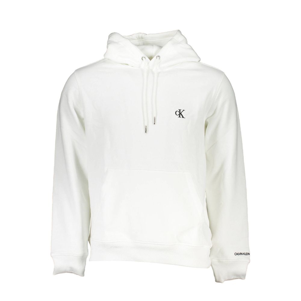 Calvin Klein Weißer Baumwollpullover