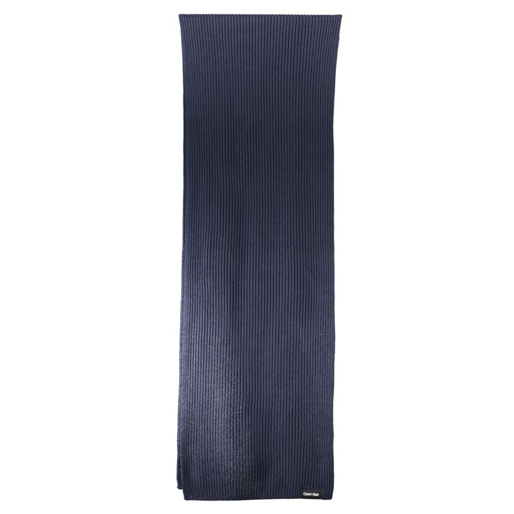 Calvin Klein Blauer Baumwollschal