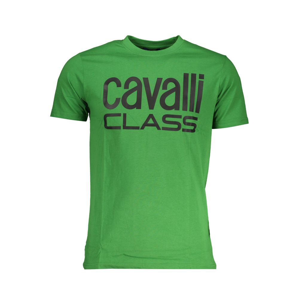 Cavalli Class T-Shirt aus grüner Baumwolle